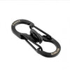 8-Shaped Stainless Steel Keychain Carabiner Snap Traveller Slide Lock