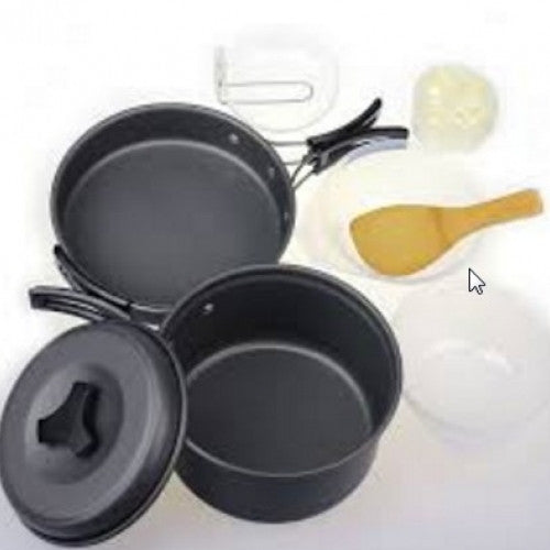 8Pcs Cookware Backpacking Cooking Picnic Bowl Pot Special