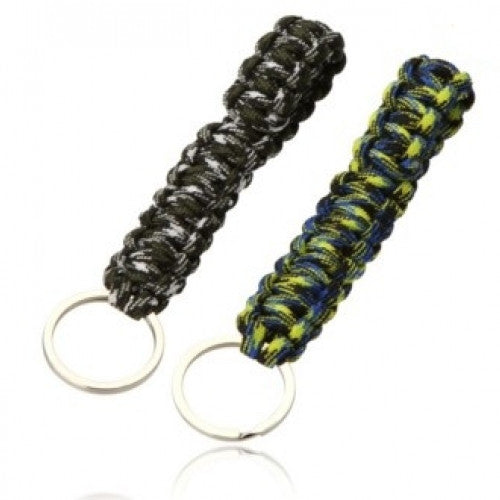 Nylon Key Chain Ring Parachute Cord 2 Pcs/Lot Paracord Rope