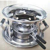 Portable alcohol stove with middle thick design