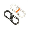 Anti-theft Hanging Keychain Stainless Steel 8-Shape Buckle Snap Clip Climbing Carabiner