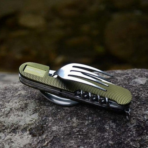 Folding Spoon Fork 7-in-1 Cutlery